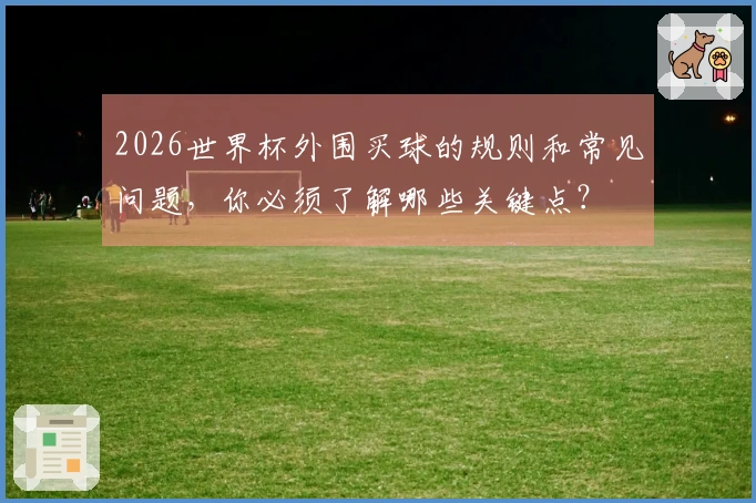 2026世界杯外围买球的规则和常见问题，你必须了解哪些关键点？